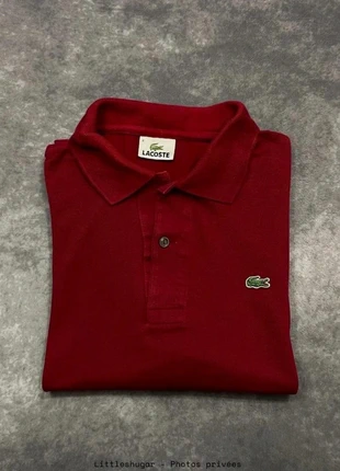 Polo Lacoste Rouge Bordeaux pour Femmes coupe Classic fit Taille M, brand: Lacoste, condizioni: Buone, taglia: M / IT 42 / EU 38, €10.00, €11.20 include la Protezione acquisti