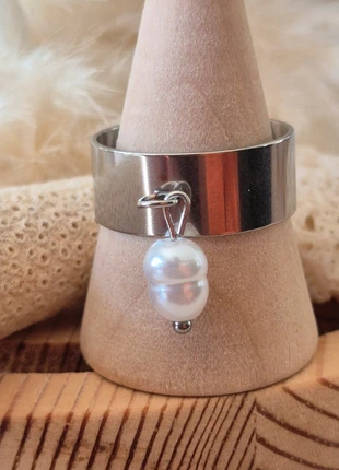 Bague breloque acier inoxydable ajustable, marque: Boutique Bohéme, état: Très bon état, taille: Ajustable, 10,00 €, 11,20 € Protection acheteurs (Pro) incluse