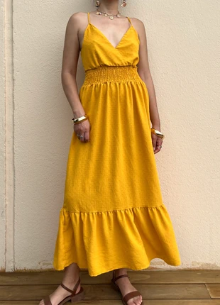 Robe Longue Jaune, marca: Cache Cache, estado: Novo sem etiquetas, tamanho: L / 40 / 12, €15.00, €16.45 inclui Proteção do Comprador Pro