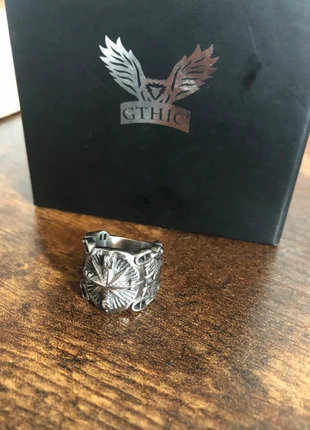 Bague bikers rose des vents , brand: GTHIC, condition: New without tags, size: 16.5 mm Ø, €15.00, €16.45 includes Buyer Protection