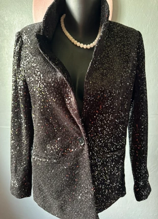 Veste noire à sequins – Gémo – Taille 36, marca: Gémo, estado: Muy bueno, tamaño: S / 36 / 8, 10,00 €, 11,20 € Protección al comprador Pro incluida