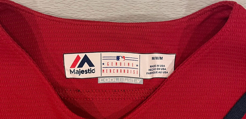 Majestic Bryce Harper #34 Red Baseball Patriotic USA Jersey Men’s Size Medium 3