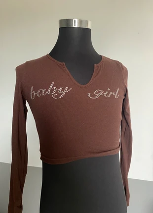 langarm mit glitzer steinen, brand: Shein, condizioni: Ottime, taglia: S / IT 40 / EU 36, €1.00, €1.75 include la Protezione acquisti