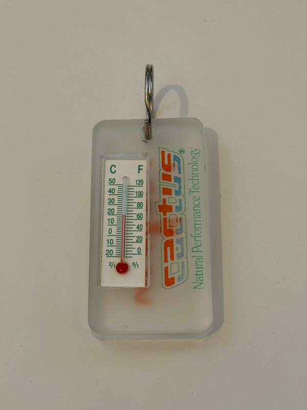 CACTUS TRAILS THERMOMETER KEYCHAIN