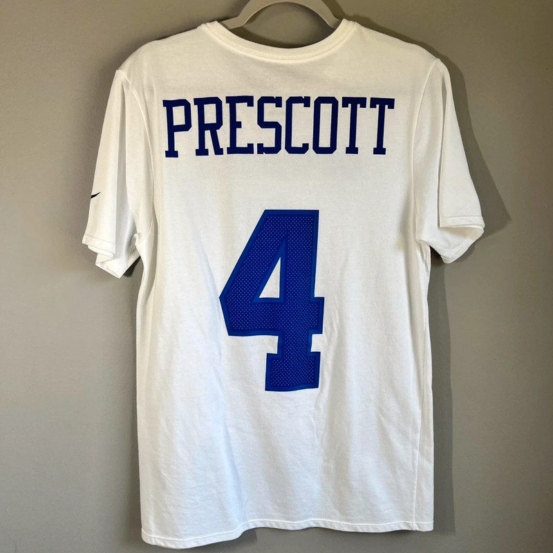 NIKE Dak Prescott Dallas Cowboys Performance T-shirt Sz Medium