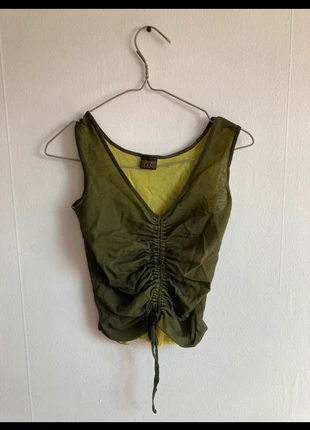 crop top plein sud débardeur mesh décolleté sexy vintage, merk: Plein Sud, staat: Heel goed, maat: XS / 34 / 6, € 60,00, € 63,70 inclusief Kopersbescherming