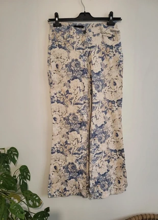 Pantalon imprimé floral fleur, brand: Pourquoi Pas, condition: Good, size: M / 38 / 10, €5.00, €5.95 includes Buyer Protection