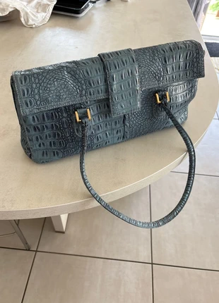 Sac à main bleu, imitation crocodile, brand: Evasion, condizioni: Buone, €6.00, €7.00 include la Protezione acquisti