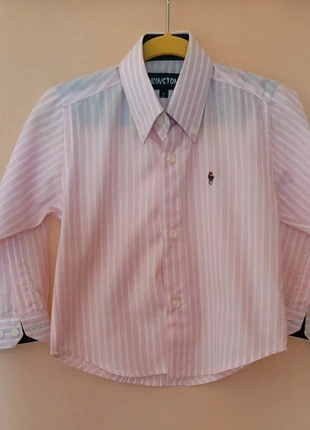camisa de niño a rayas rosas y blancas , talla 3 años, marque: PRINSTON, état: Très bon état, taille: 3 ans / 98 cm, 3,50 €, 4,38 € Protection acheteurs incluse