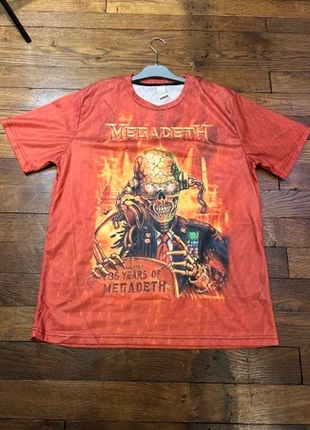 tee-shirt graphique vintage Megadeth rock punk core music gore metal trash festival concert - L, marca: megadeth, estado: Muito bom, tamanho: L, €15.00, €16.45 inclui Proteção do Comprador