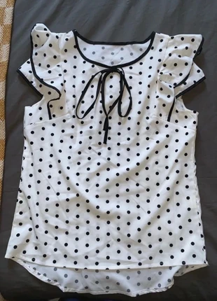 Debardeur à pois 38, brand: BLANC, condition: Very good, size: M / 38 / 10, €4.00, €4.90 includes Buyer Protection