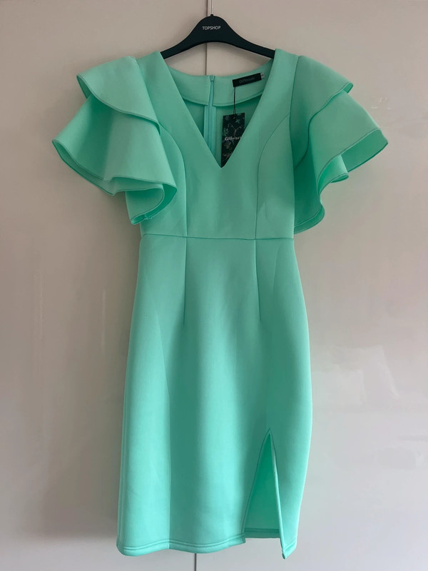 Ladies mint top green dress