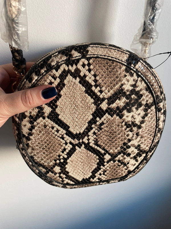 Bolso animal print asa largo Violeta Mango Vinted