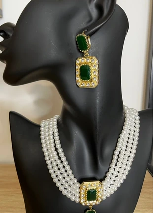 Ensemble bijoux perles strass vert, marke: Naydresslyon, zustand: Sehr gut, 10,00 €, 11,20 € inklusive Vinted-Käuferschutz