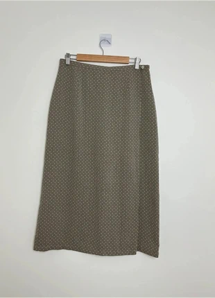 Jupe  mi-longue beige et noir automne casual chic - Taillissime - Taille XXL (44), brand: Taillissime, condition: Very good, size: XXL / 44 / 16, €14.00, €15.40 includes Buyer Protection