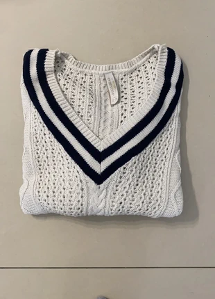 Pull style cricket blanc- taille M- Pull & Bear, marke: Pull & Bear, zustand: Sehr gut, größe: M / 38 / 10, 10,00 €, 11,20 € inklusive Vinted-Käuferschutz