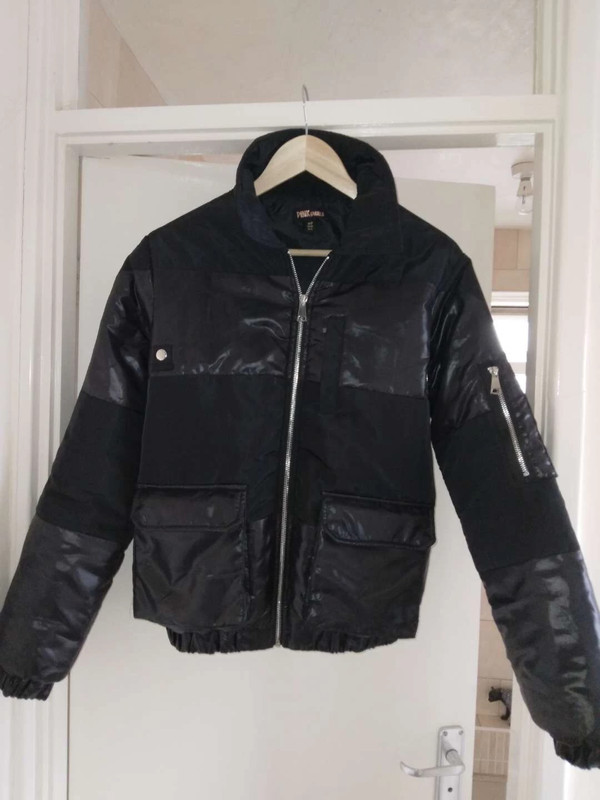 Convertible leather jacket bag - black – Pink Vanilla