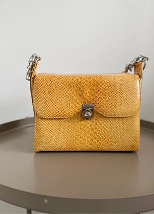 Sac à main vintage en cuir jaune moutarde, merk: Mr. Jay, staat: Heel goed, € 15,00, € 16,45 inclusief Kopersbescherming