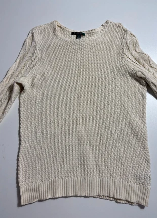 Pull texturé crème manches torsadées – Lauren Ralph Lauren – Taille XXL, marque: Ralph Lauren, état: Très bon état, taille: XXL / 44 / 16, 14,50 €, 15,93 € Protection acheteurs (Pro) incluse