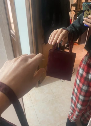 Borsa a mano raso ruvido bordeaux , brand: Bordeaux, condizioni: Discrete, €4.00, €4.90 include la Protezione acquisti