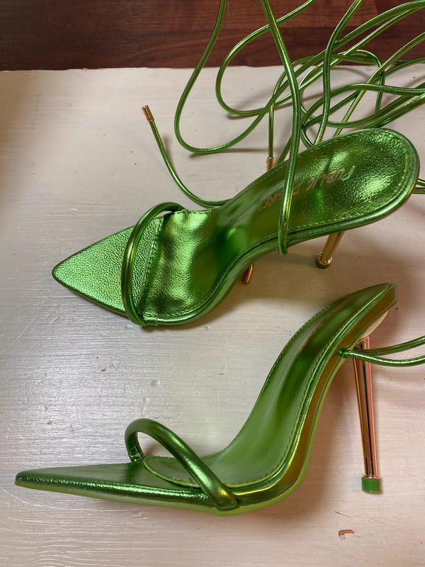 Asos green heels sales