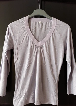 T-shirt col V manches 3/4 parme, zustand: Neu, größe: S / 36 / 8, 2,50 €, 3,33 € inklusive Vinted-Käuferschutz