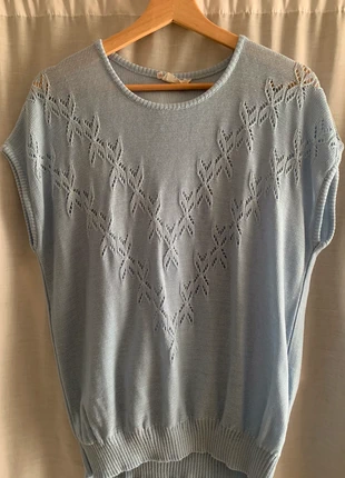 Pull sans manche vintage Made in France 🇫🇷 , merk: création Omont, staat: Heel goed, maat: 5XL / 50 / 22, € 12,00, € 13,30 inclusief Kopersbescherming