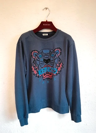 Size M Blue Kenzo Paris Tiger Head Jumper, brand: Kenzo, condition: Very good, size: M, €30.00, €32.20 includes Buyer Protection