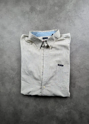 Chemise Chaps Ralph Lauren – Manches courtes – Carreaux beige/bleu – Taille 3XT C072, marque: Chaps Ralph Lauren, état: Satisfaisant, taille: XXXL, 5,00 €, 5,95 € Protection acheteurs incluse