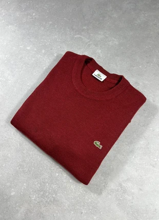 Pull sweat Lacoste coton col rond crewneck bordeaux - taille L, marke: Lacoste, zustand: Sehr gut, größe: L, 39,00 €, 41,65 € inklusive Vinted-Käuferschutz