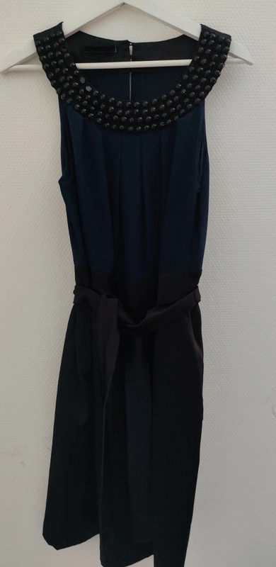 Blauw zwart jurkje Frans Molenaar 1
