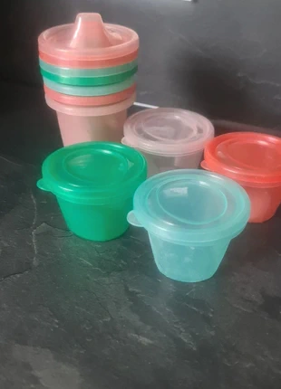 4 drinkbekers en 4 voorraadbakjes, marque: Babydump, état: Très bon état, taille: Taille unique, 2,00 €, 2,80 € Protection acheteurs incluse