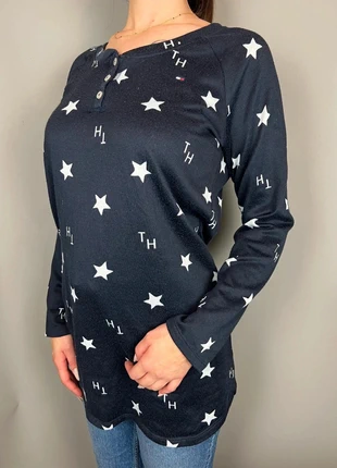 Haut manches longues Tommy Hilfiger bleu marine étoiles - L femme - polyester LTH 348, marque: Tommy Hilfiger, état: Bon état, taille: L / 40 / 12, 9,00 €, 10,15 € Protection acheteurs (Pro) incluse