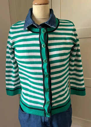 Gestreepte cardigan d’Auvry - medium, merk: d´Auvry, staat: Heel goed, maat: M / 38 / 10, € 5,00, € 5,95 inclusief Kopersbescherming