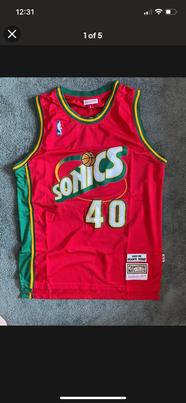 Red online supersonics jersey