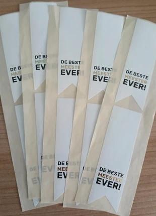 Stickers de beste meester ever, marca: Stickers, estado: Novo sem etiquetas, €1.50, €2.28 inclui Proteção do Comprador Pro