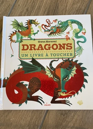 Livre à toucher Dragons édition Milan, estado: Novo sem etiquetas, €9.00, €10.15 inclui Proteção do Comprador
