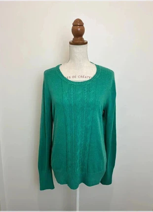Pull sweat col rond en maille merona turquoise pour femme taille XL, marke: Merona, zustand: Sehr gut, größe: XL / 42 / 14, 12,00 €, 13,30 € inklusive Vinted-Käuferschutz
