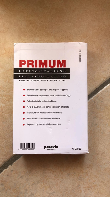 Primum - dizionario latino