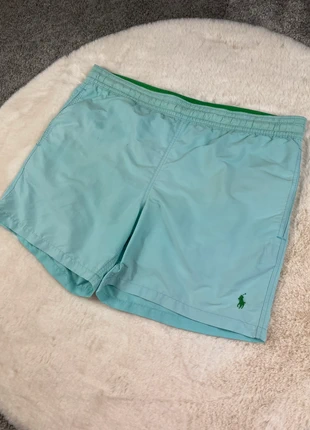 Short de Bain Ralph Lauren Bleu Clair Logo Brodé Vert, marque: Ralph Lauren, état: Bon état, taille: M, 24,00 €, 25,90 € Protection acheteurs (Pro) incluse