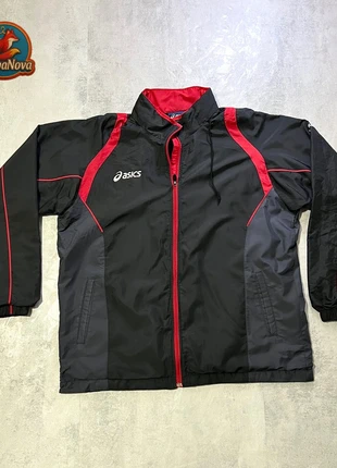 Asics Chaqueta Negra Roja Hombre L Vintage Retro Sportwear, marca: Asics, estado: Muy bueno, tamaño: L, 23,99 €, 25,89 € Protección al comprador incluida