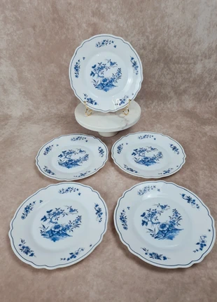 Lot de 5 assiettes Arcopal France – décor floral bleu – vintage 🌿💙, brand: Arcopal, condition: Very good, €22.00, €23.80 includes Buyer Protection