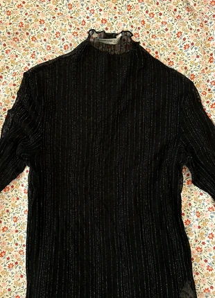 Haut transparent rayures pailletées, marque: Stradivarius, état: Très bon état, taille: M / 38 / 10, 5,00 €, 5,95 € Protection acheteurs incluse