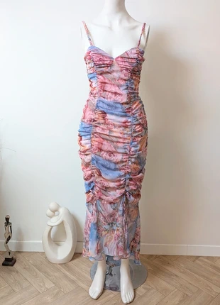 Robe longue moulante vintage fleuri transparente T38, marke: Vintage, zustand: Sehr gut, größe: M / 38 / 10, 40,00 €, 42,70 € beinhaltet Vinted-Käuferschutz Pro