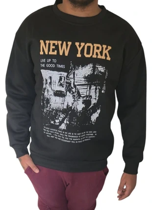 Sweat vintage New York noir Y2K Aesthetic, marca: Aesthetic, estado: Nuevo sin etiquetas, tamaño: M, 15,90 €, 17,40 € Protección al comprador incluida