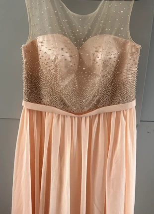 Robe cocktail / soirée / baptême femme abricot 44, marke: Mascara London, zustand: Sehr gut, größe: XXL / 44 / 16, 35,00 €, 37,45 € inklusive Vinted-Käuferschutz