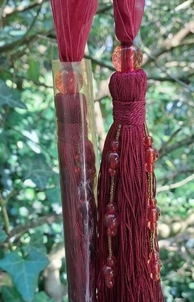 Lot 2 embrasse rideau organza rouge deco perle pampille, marque: Vintage, état: Neuf sans étiquette, 5,10 €, 6,06 € Protection acheteurs incluse