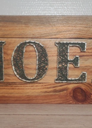 Tableau Noël vert et doré string art rectangulaires, merk: Fait Main, staat: Nieuw zonder prijskaartje, € 35,00, € 37,45 inclusief Kopersbescherming