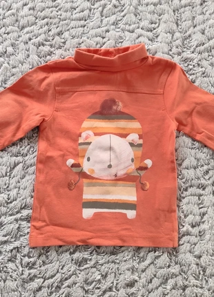 Tee shirt manches longues 3 mois col montant, marke: Kitchoun, zustand: Sehr gut, größe: 1-3 Monate / 56, 1,00 €, 1,75 € inklusive Vinted-Käuferschutz