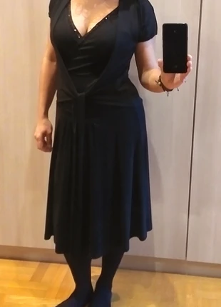 Vestido negro con agremanes NUEVO 🪩, marca: Patchwork, estado: Nuevo sin etiquetas, tamaño: M / 38 / 10, 7,20 €, 8,26 € Protección al comprador incluida